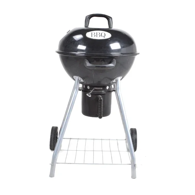 Custom Logo Outdoor Charcoal Bbq Grill Round Shape Kettle Grill Barbecue Grill With Ash Catcher