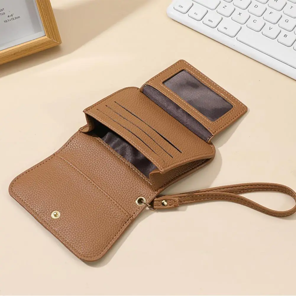 

Soft Faux Leather Wallet with Zipper Coin Pocket ID Window Slim Credit Card Holder Wallet for Ladies Girls