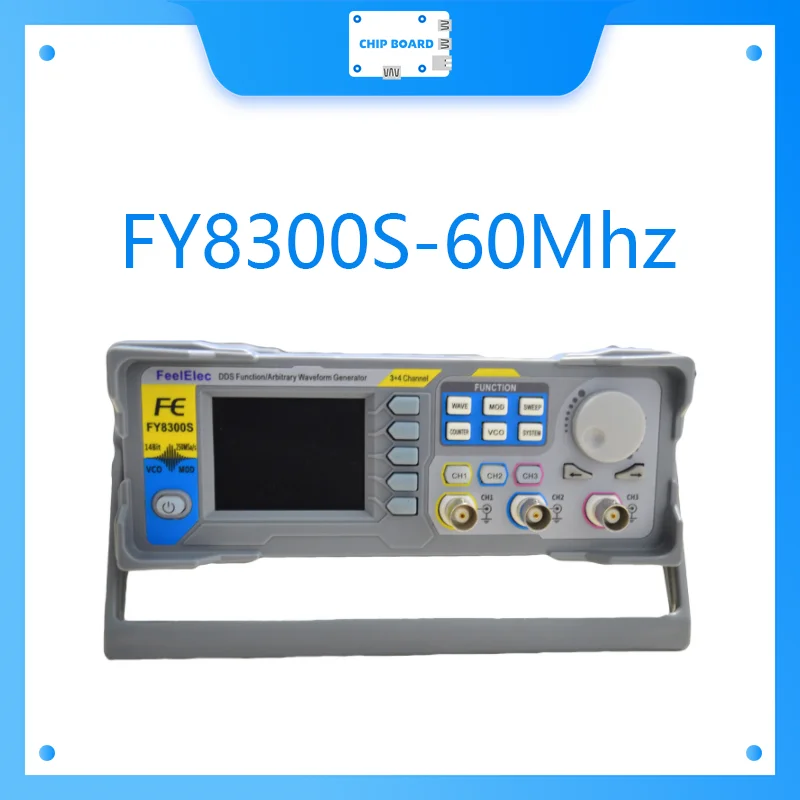 

FeelElec Signal Generator FY8300S-60Mhz Signal-Source-Frequency-Counter DDS Arbitrary Waveform Three-Channel