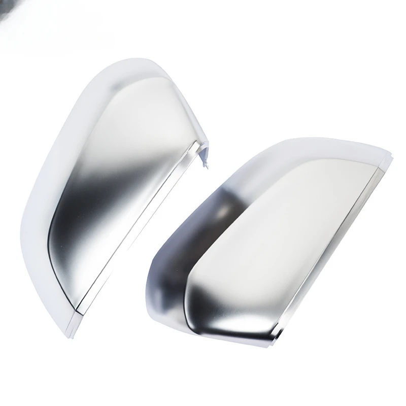 

2pcs Auto Left Right Side Matte Chrome Silver Rearview Mirror Cover Shell For Audi Q2 Q3 2019 2020