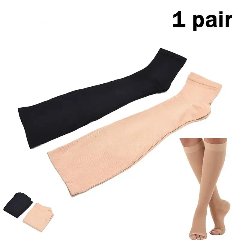 1 Pair Compression Socks Varicose Veins Men Sports Socks Running Cycling Traveling Basketball Women Calf Elastic Socks Exposed