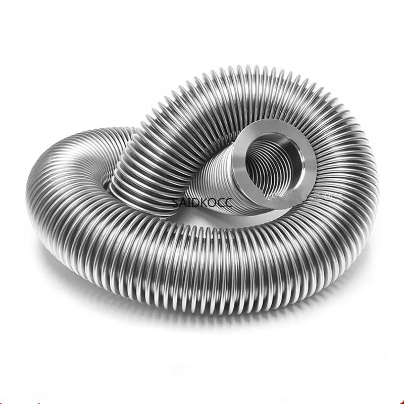 SAIDKOCC 304 Stainless steel KF Type Quick Connect high vacuum flexible bellows  flexible elastic bellows KF25