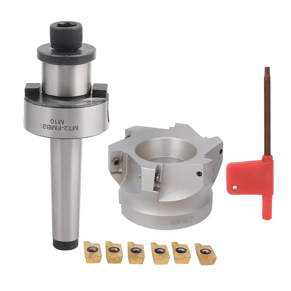 

CNC Face Milling Cutter Set, Incl. Chuck Holder & Durable Milling Inserts - Heavy Duty for CNC Machining