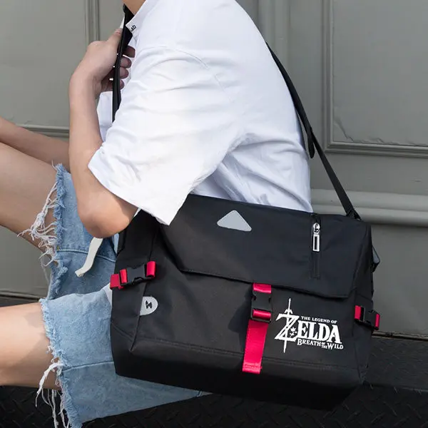 Anime Zelda Master's Sword Pattern Shoulder Bag Large Capacity Student School Bag Travel Package Water Proof Boys Gifts view 4