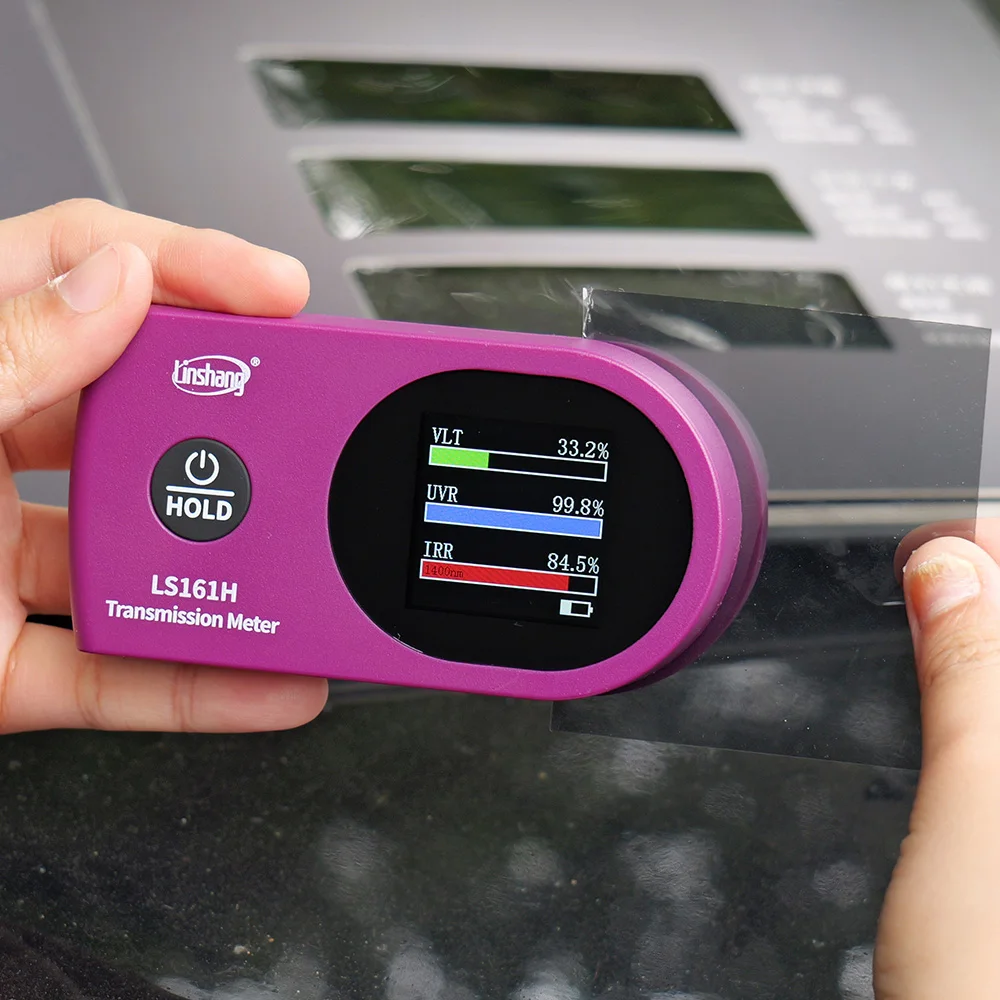 

LS161H LS161 LS161A Tint Meter TSER Tester 0.8mm Solar Film VLT IR UV Transmission Tint Meter for Film