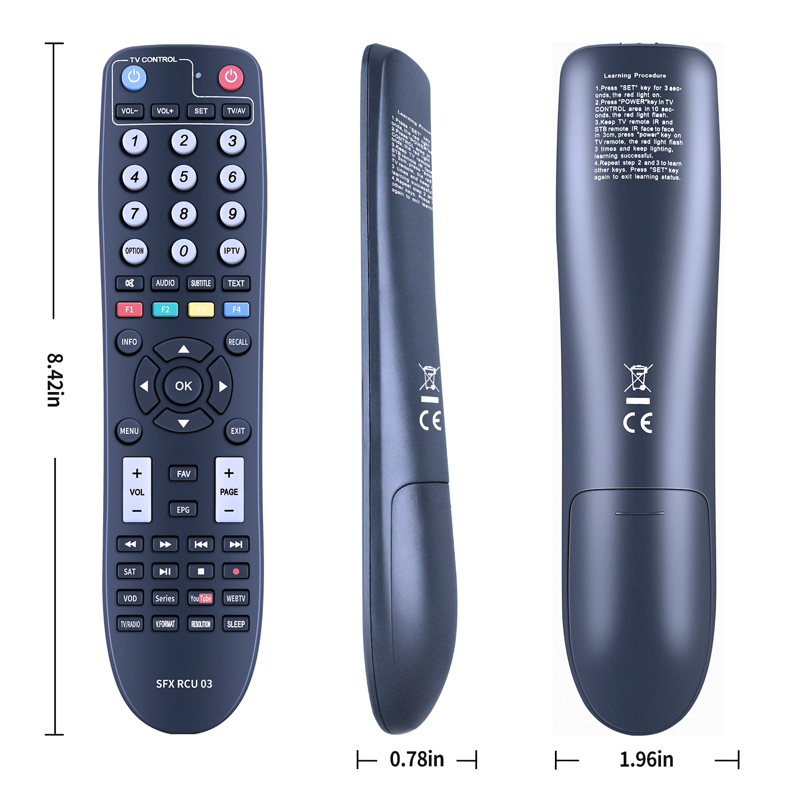 Remote control for Octagon SFX RCU 03 SX SF