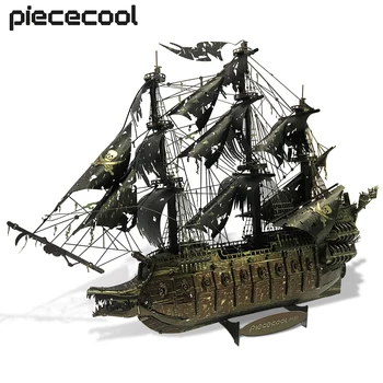 Piececool-플라잉 더치맨 3D 모델 빌딩 키트, 금속 DIY 세트, 성인 선물용 퍼즐 