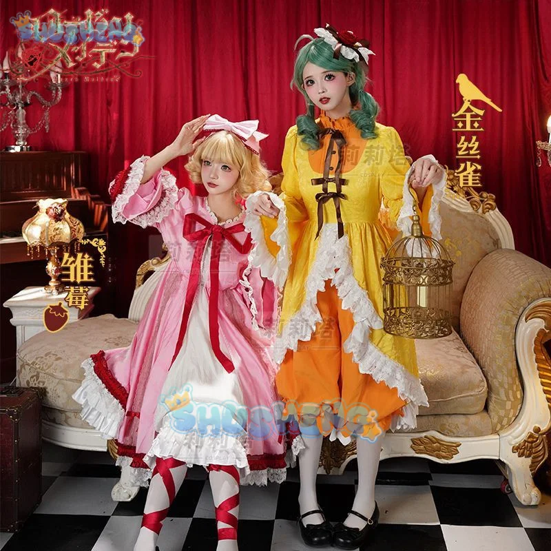 Anime Rozen Maiden Hinaichigo Souseiseki Cosplay Costume Halloween Carnival Sweet and Cute Lolita Dress and Accessories Girl Set