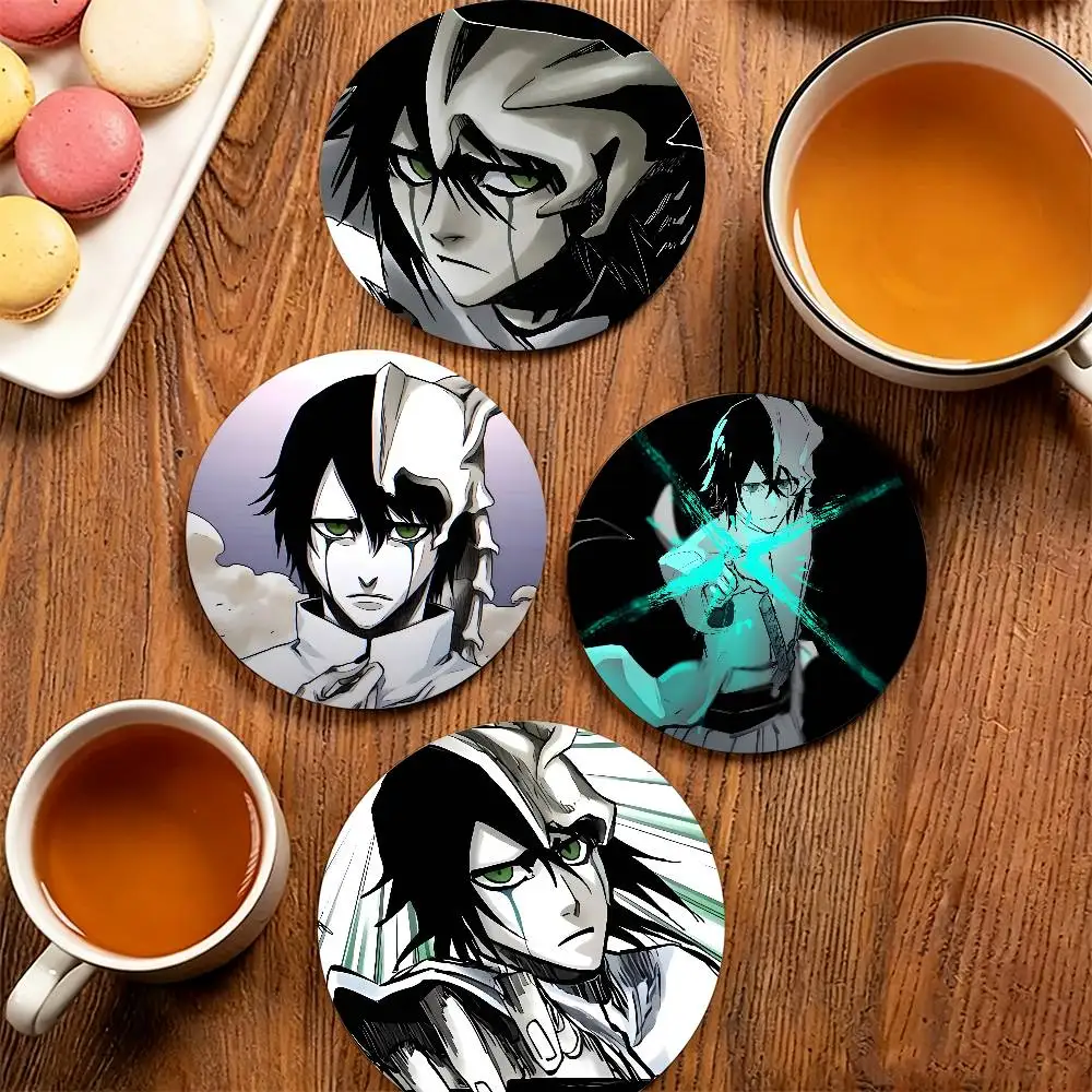 U-Ulquiorra Cifer B-BLEACH Heat-Resistant Pine Coasters Lightweight Sturdy for All Drinkware Easy to Clean