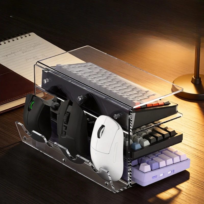 Keyboard Multi-layer Stand Mouse Storage Cabinet Shelf Game Mouse Collection Display Cabinet