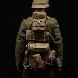 DID D80152 Scale 1/6  Series North African Army Y Waist Duty Belt Bags Metal Lunch Box For 12inch Action Figure