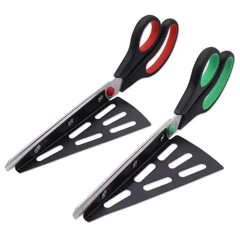 1 Pc Pizza Scissor Cutter Stainless Steel Scissor Cut Pizza With Detachable Spatula Home Kitchen Dining Bar Tools Random Color