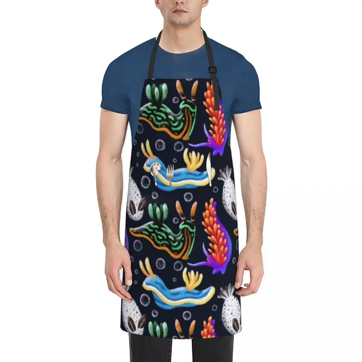 

Nudibranchs Apron Men gift Chef Uniform Women christmas kitchen Apron