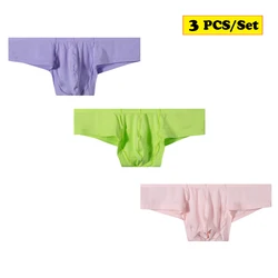 3PCS Men Sexy Underwear Modal Breathable Bikini Briefs Male Panties Shorts Underpants for Men