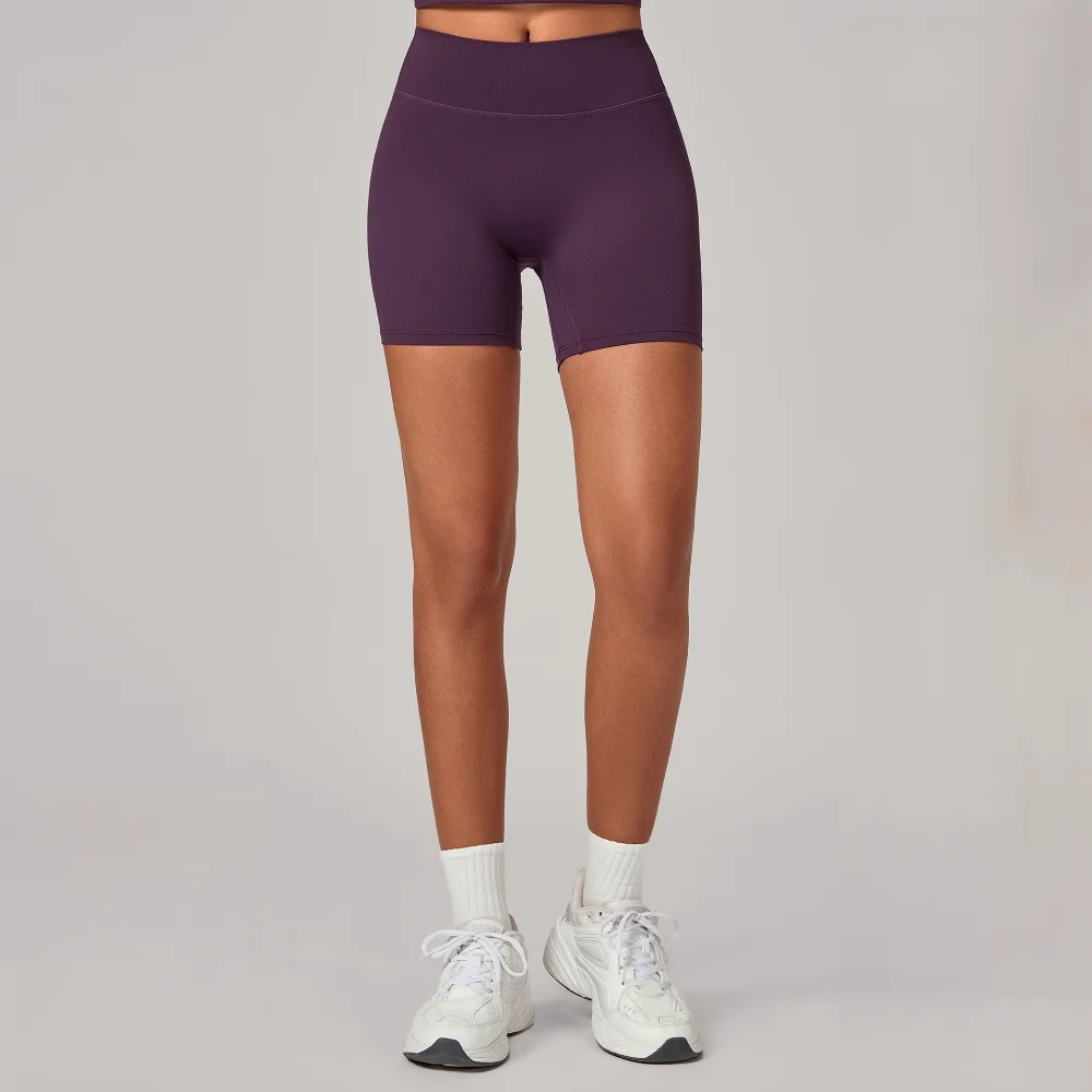 

Женские леггинсы с невидимыми складками, шорты для йоги, облегающие, с высокой талией, подтягивающие бедра, спортивные шорты, верхняя одежда, брюки для бега и фитнеса