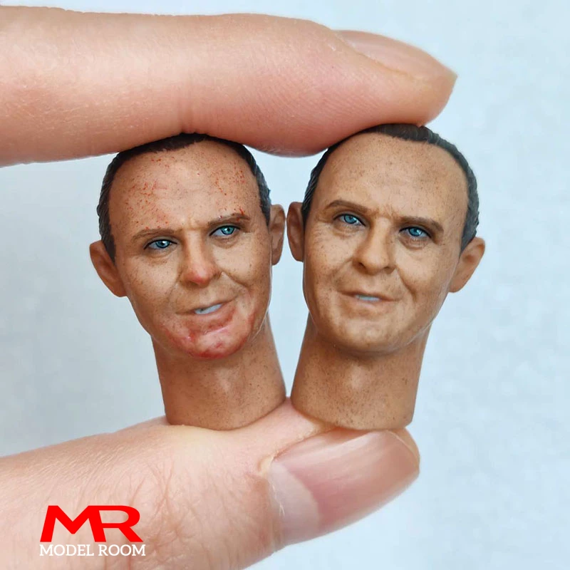 1/12 Scale Anthony Hopkins Head Sculpt Carving Model Fit 6'' Male Soldier Action Figure Body Dolls