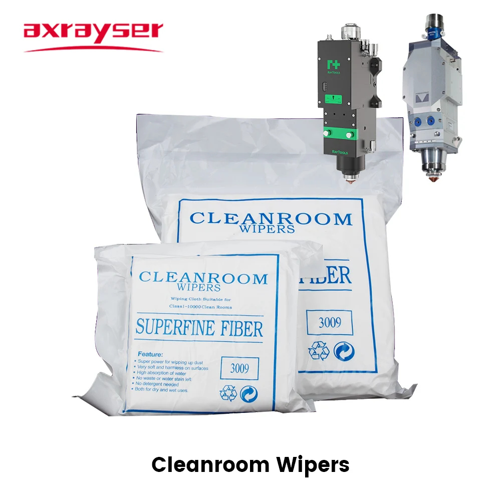 3009 อุตสาหกรรม Cleanroom Wipers ผ้าไม่ทอผ้าไร้ฝุ่นสําหรับทําความสะอาดรูปแบบเครื่องพิมพ์เลเซอร์เลนส์ป้องกัน Windows