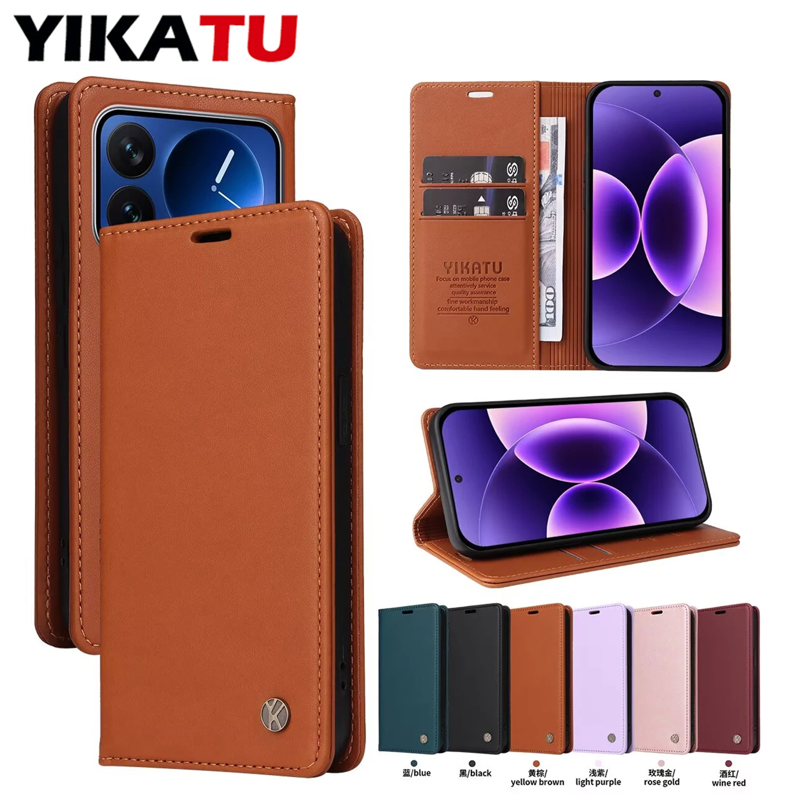 

Кожаный чехол-кошелек для Xiaomi 11 Pro 11 Lite 10T 5G Poco X4 X5 X6 X7 Pro X4 GT X3 NFC X3 GT C85 C71 C65, многофункциональный