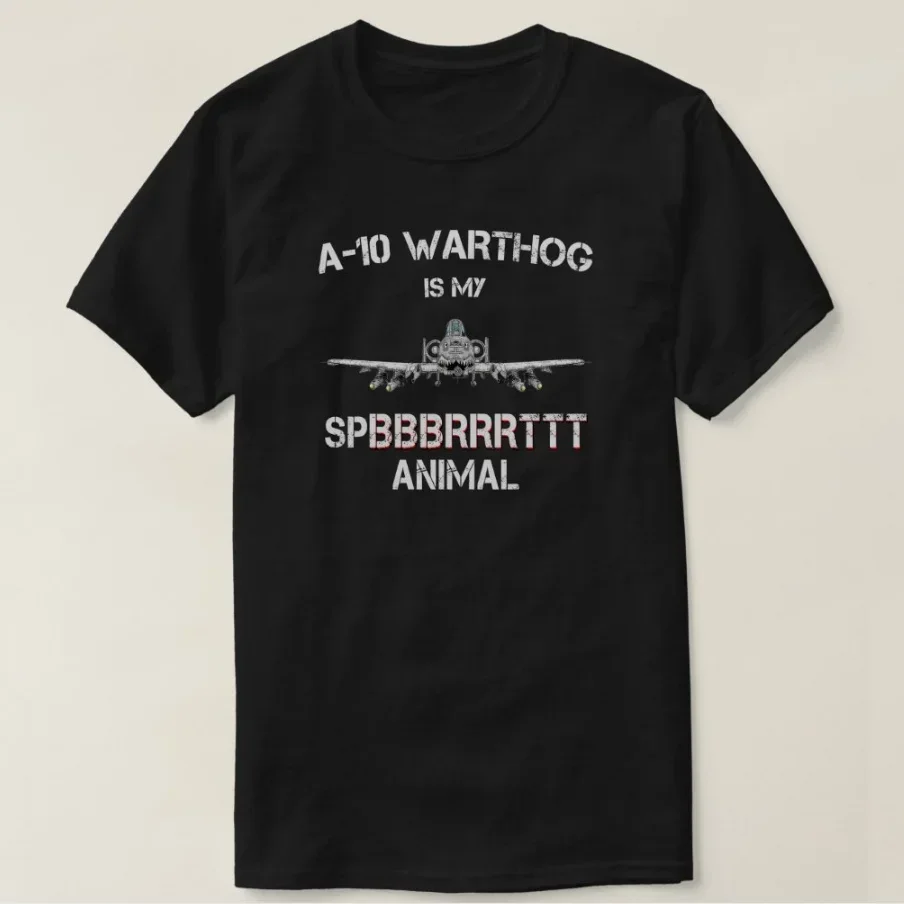 A-10 WARTHOG Is My Spirit Animal Men T-Shirt Short Sleeve Casual Cotton O-Neck Summer Tees