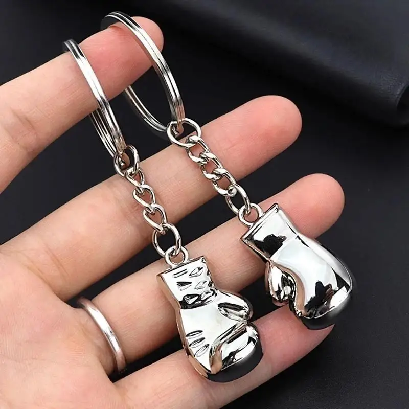 Mini Boxing Glove Keychain Sport Metal Keyring For Fitness Lovers Club Souvenirs Gifts