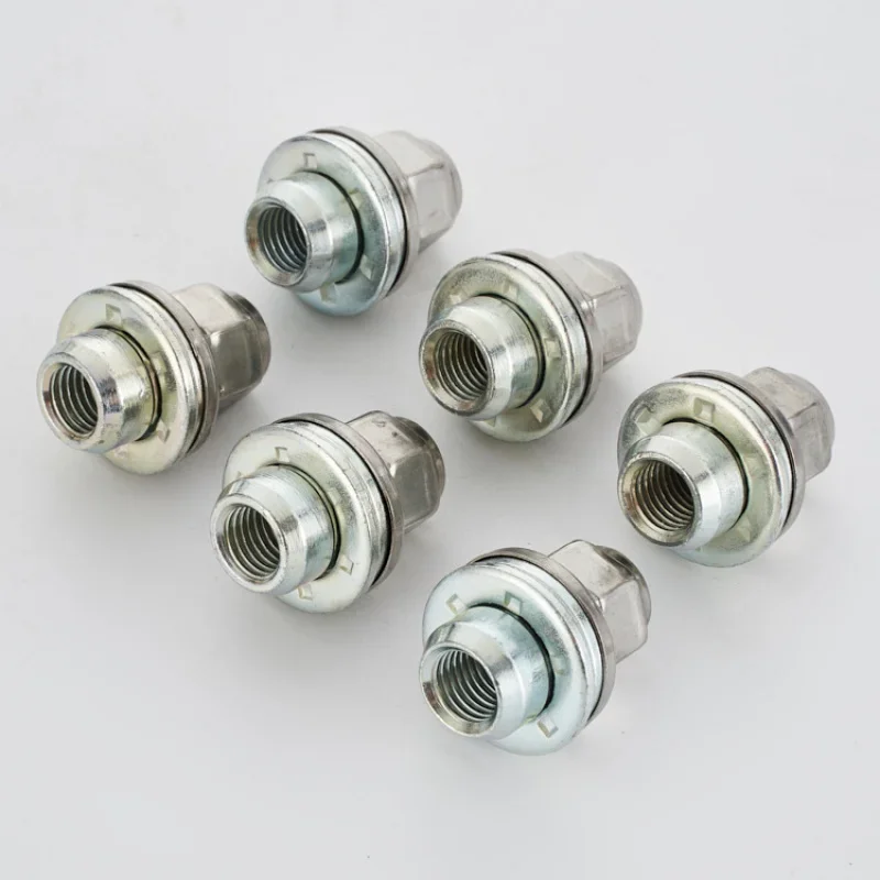 M12x1.5 Stainless Steel Solid One-Piece Wheel Lug Nuts for Jaguar XF XJ XK XE F-Pace I-Pace Wheel Hub Nut Caps 19mm Hex