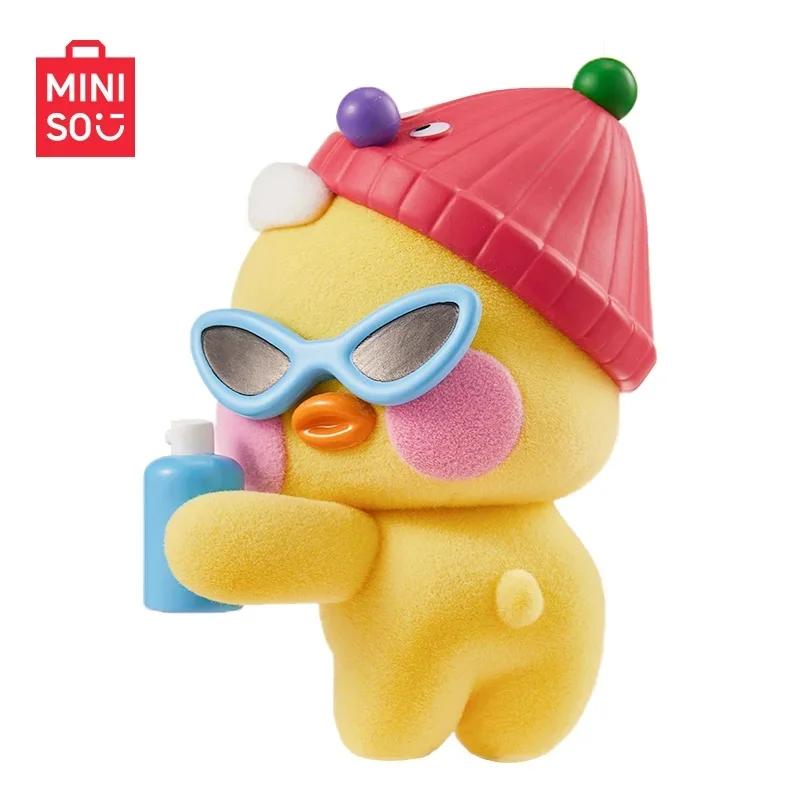 En Stock, nuevo Miniso genuino Fanfanchuu, caja ciega de la serie Cute To Foul, pato de dibujos animados, caja sorpresa misteriosa, juguete, decoración de mesa, regalo