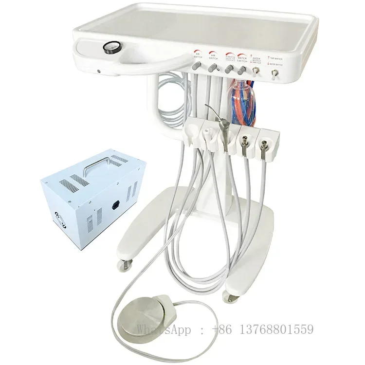 SJD-A014 Clinic Use China Den Tal Unit Mobile Trolley Cart Medical Instrument Mobile Den Tal Unit Cart