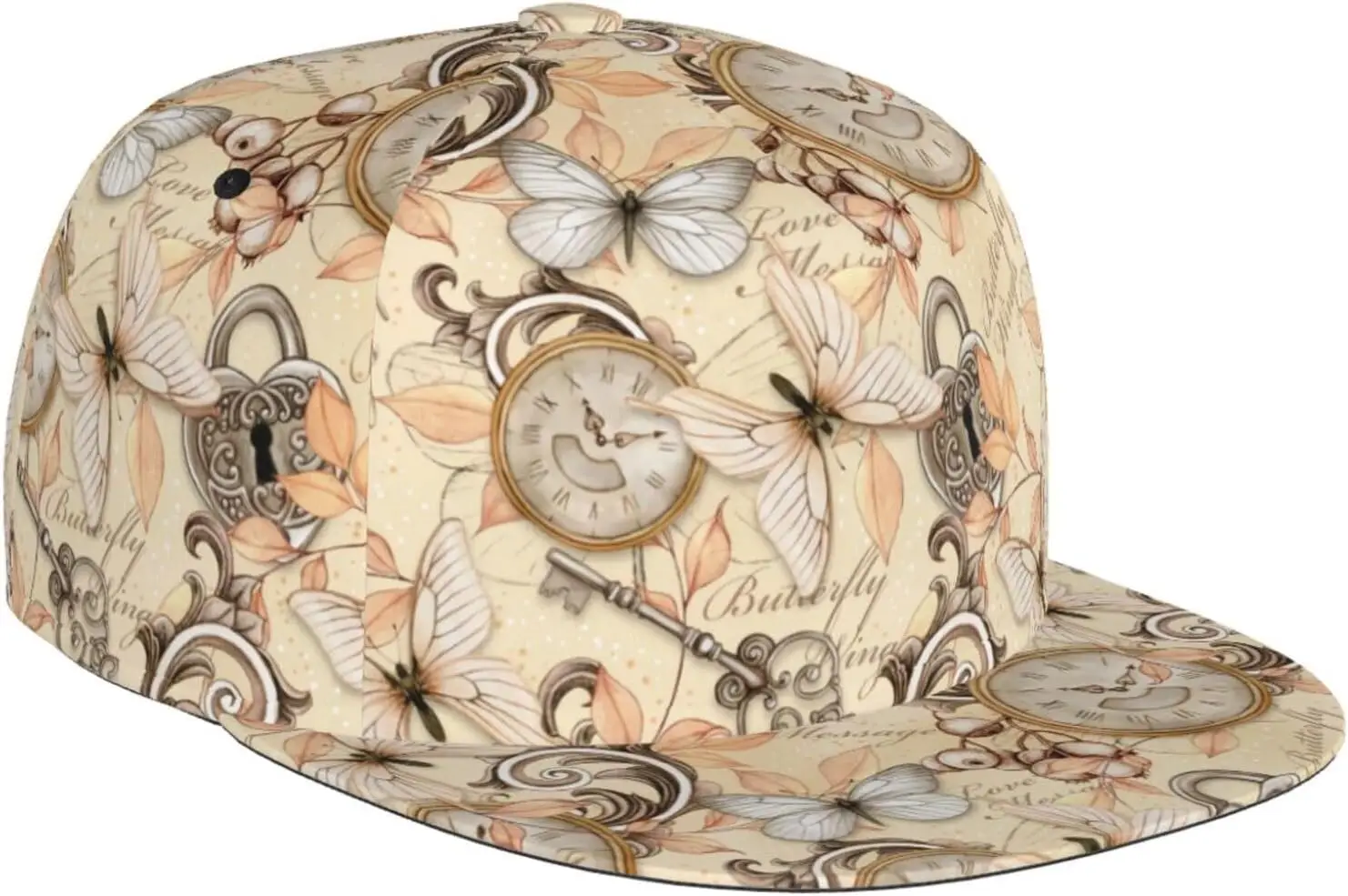 Steampunk Clock Baseball Cap for Men Women Adjustable Trucker Hat for Running Sports Hiking Beach