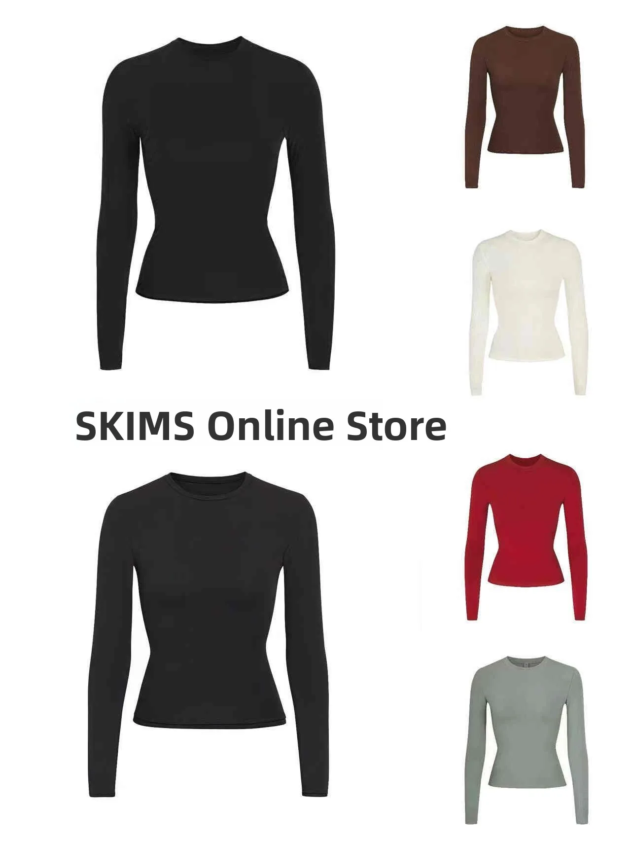 

Футболка Slim Fit Long Sve round Ne, однотонный базовый слой, повседневная женская футболка с завязкой на талии, интернет-магазин Faion