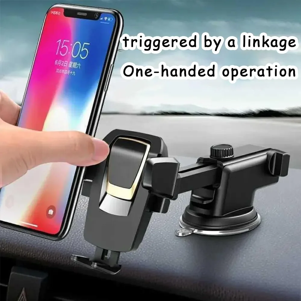 Adjustable 360° Windshield Phone Holder - Universal Car Mobile Mount Stand Used for iPhone Samsung Xiaomi Huawei