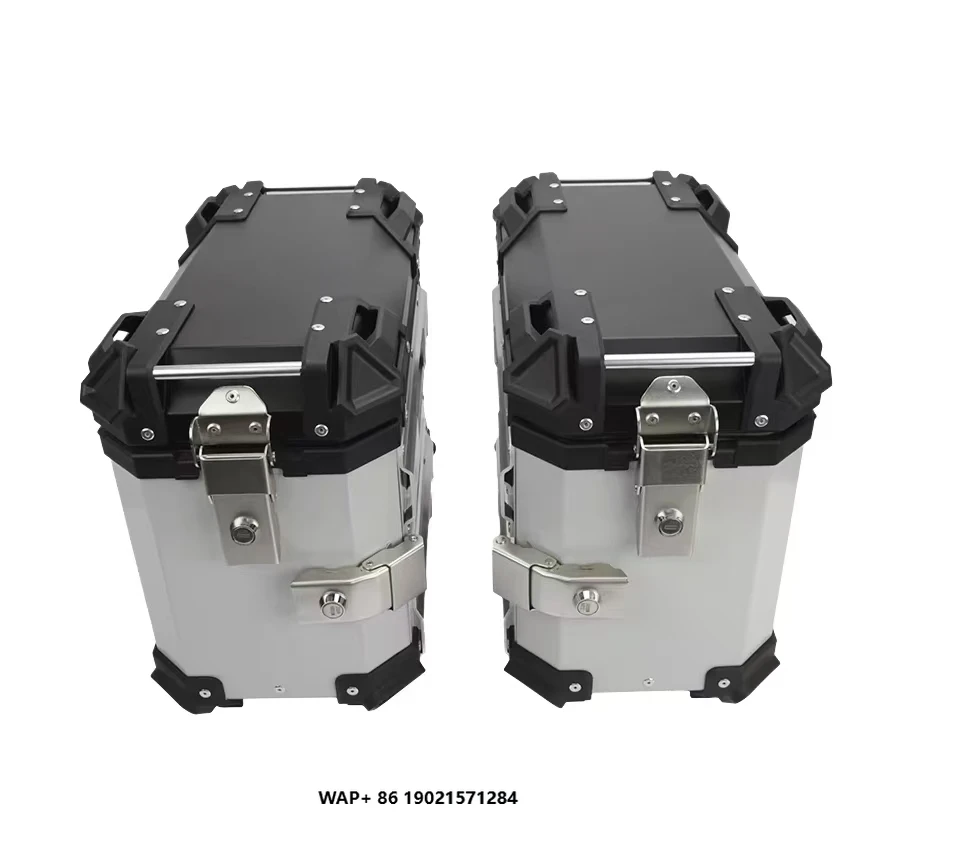 

38L aluminum alloy saddle luggage accessories motorcycle side box exhaust motorcycle