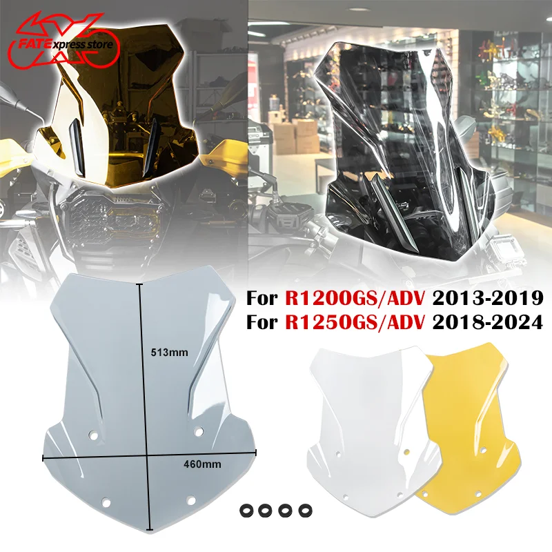

Motorcycle R1200GS R1250GS ADV Windscreen Windshield For BMW R 1200GS 1250G Adventure GS LC Wind Shield Screen Protector