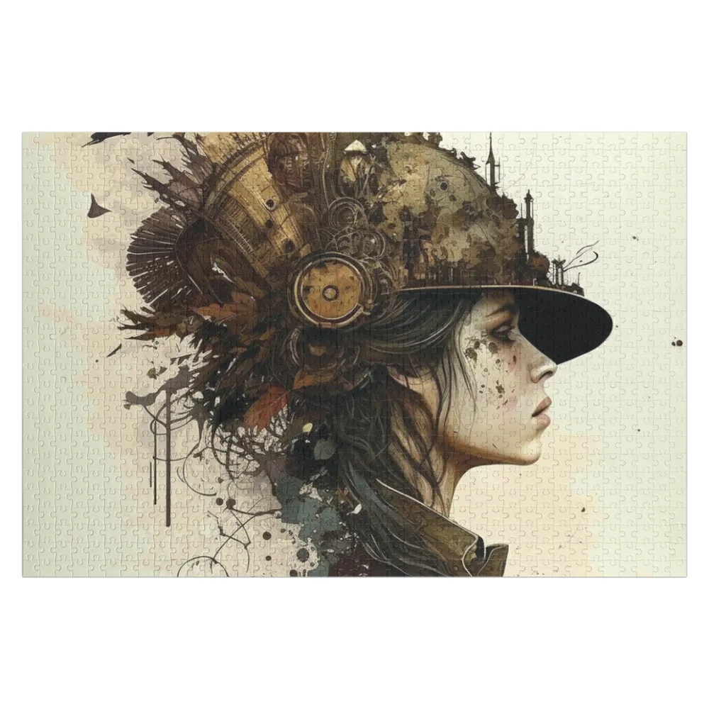 

Steampunk Portraits, Silhouettes of the Machine #6 Jigsaw Puzzle Christmas Gifts Personalised Name Puzzle