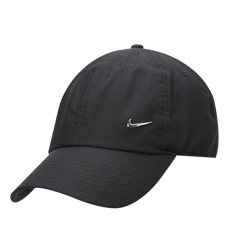 قبعة Nike Club للجنسين بلغت ذروتها قبعة رياضية كاجوال قبعة الشمس قبعة بيسبول سوداء Fb5372-010 #1