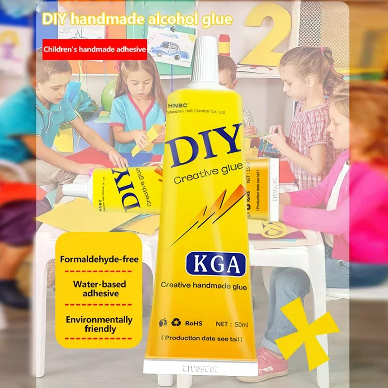 Handmade DIY Glue Non-Woven Fabric Model Puzzle Transparent Children's Universal Glue Hemp Rope Button Strong Glue