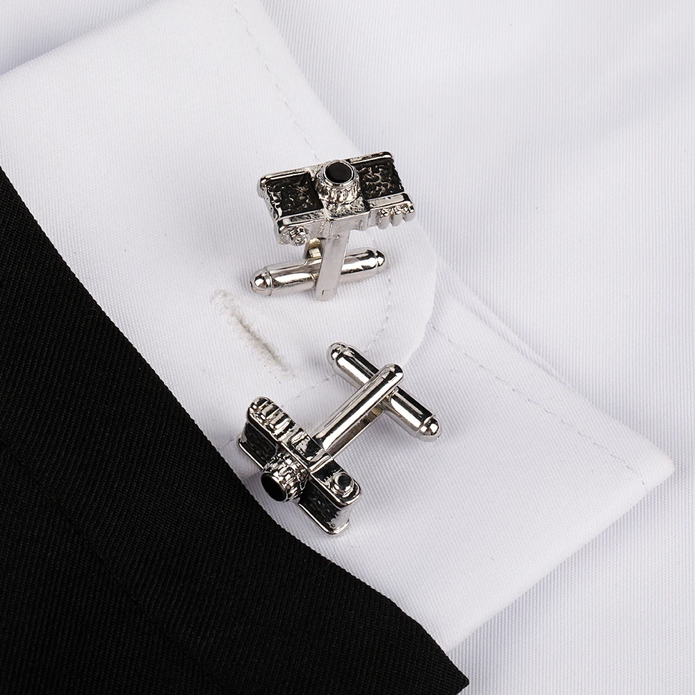 Vintage Camera Mens Cufflinks Personality Hiphop Sleeve Button For Shirt Suit Blouse Jewelry Accessories