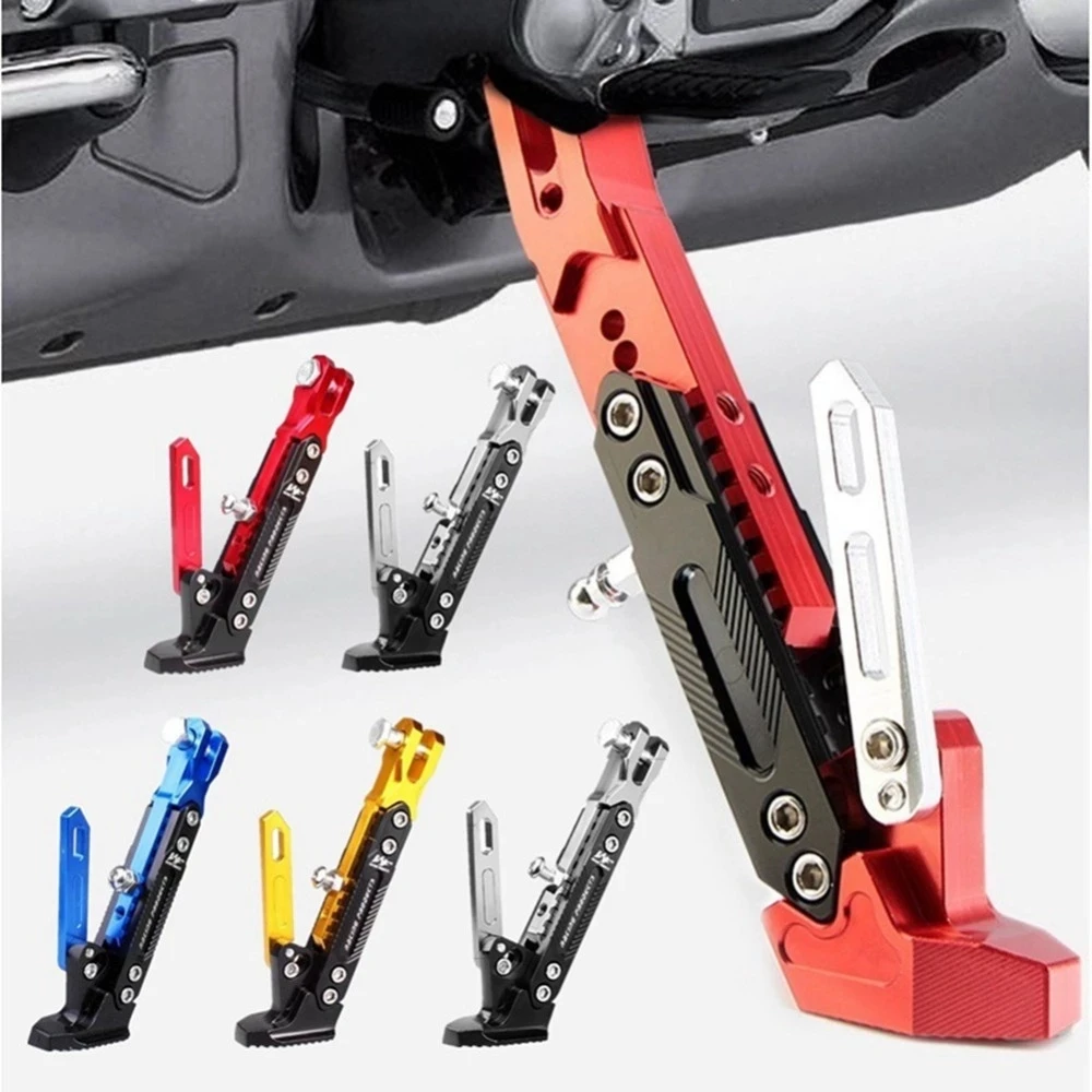 Motorcycle Accessory Adjustable Kickstand Foot Brace Parking Leg Foot Side Support Stand for Suzuki Gladius 400 650 Gs500 Gs150