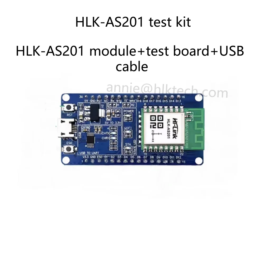 Hilink HLK-AS201 10-axis Vibration Accelerometer Gyroscope MEMS Sensor Attitude Inclination Magnetic Field Motion/posture Module