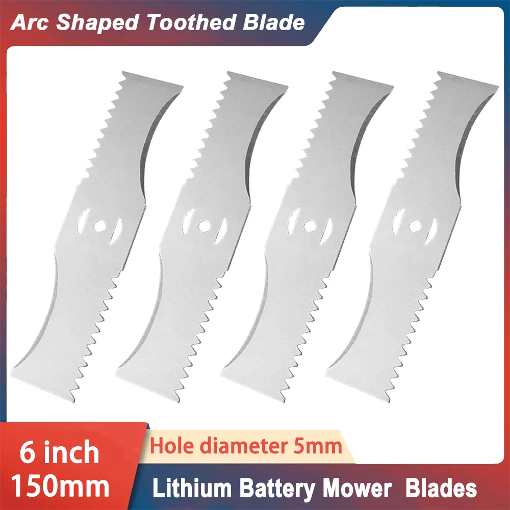 150mm Replacement Saw Blades Metal Grass String Trimmer Head Lawn Mower Fittings Parts Home Garden Power Tool Replacement Blade