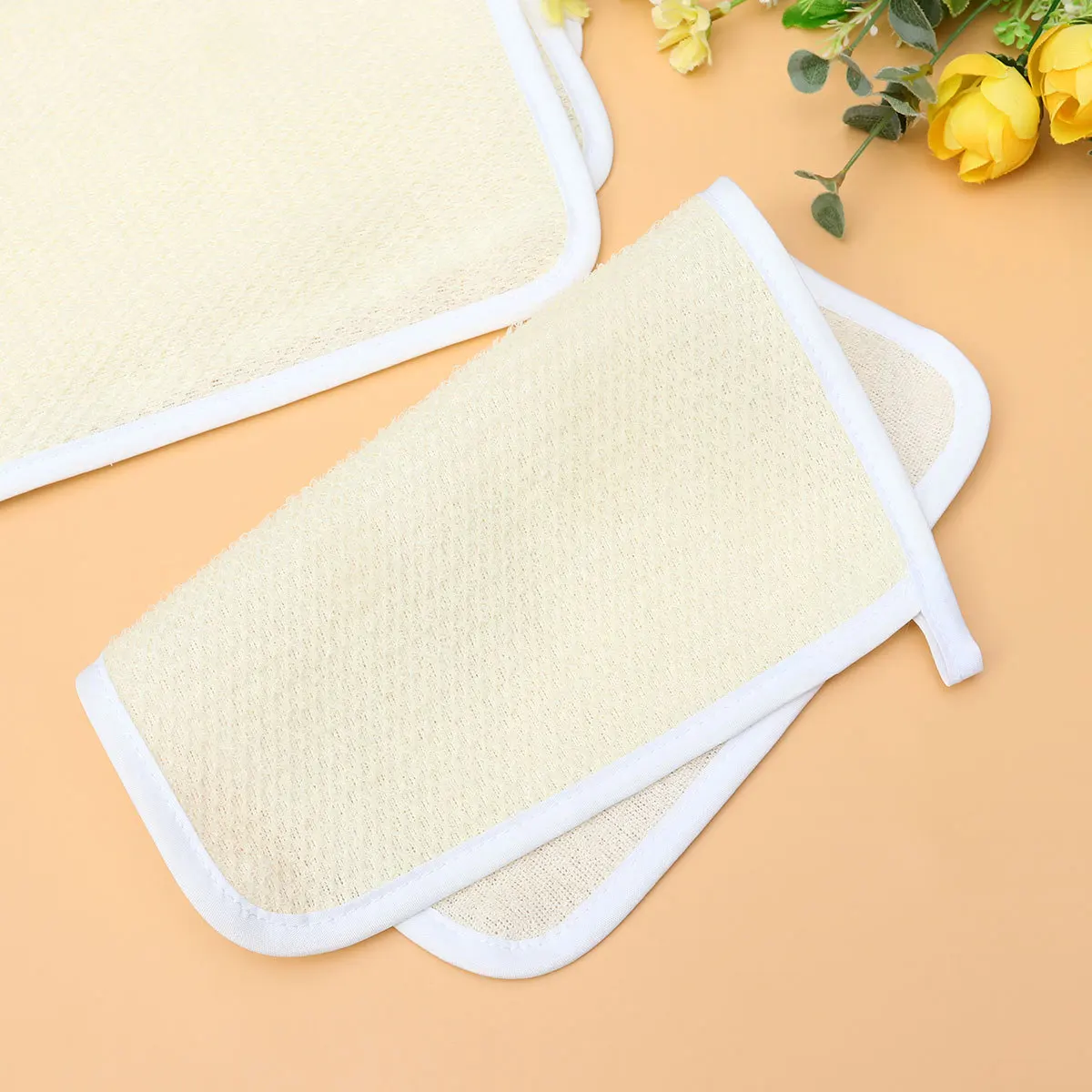 

5Pcs Nylon Exfoliating Cloths Reusable Shower Scrubbers for Back Face and Body Tough Yet Gentle Deep Clean Exfoliation Daily