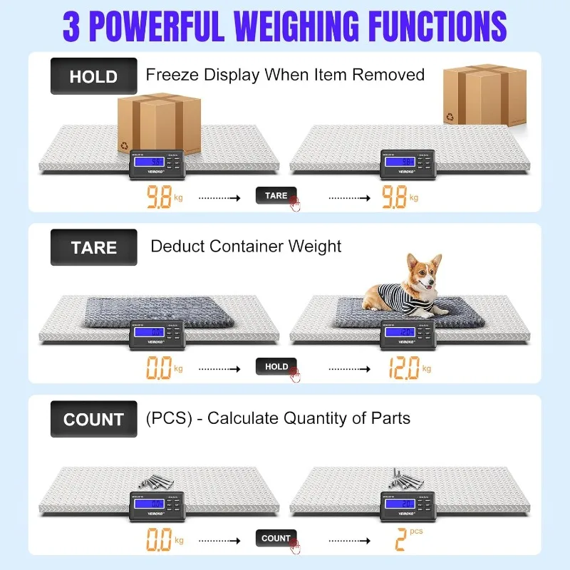 مقياس كبير دقيق للكلاب - 1100 رطل × 0.2 رطل، مقياس وزن الماشية على شكل حيوانات من السلالات الكبيرة، مقياس للحيوانات الأليفة من الفولاذ المقاوم للصدأ غير قابل للانزلاق