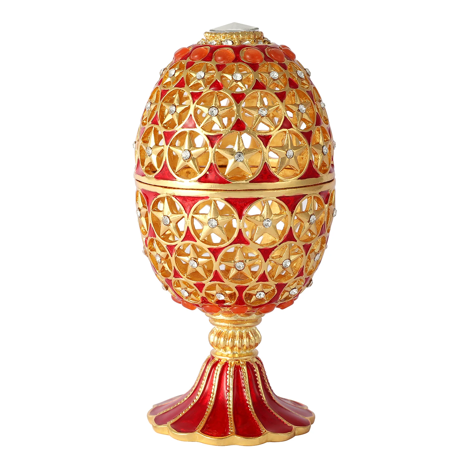 

Яйцо ручной работы QIFU Faberge с маленьким замком в подарок