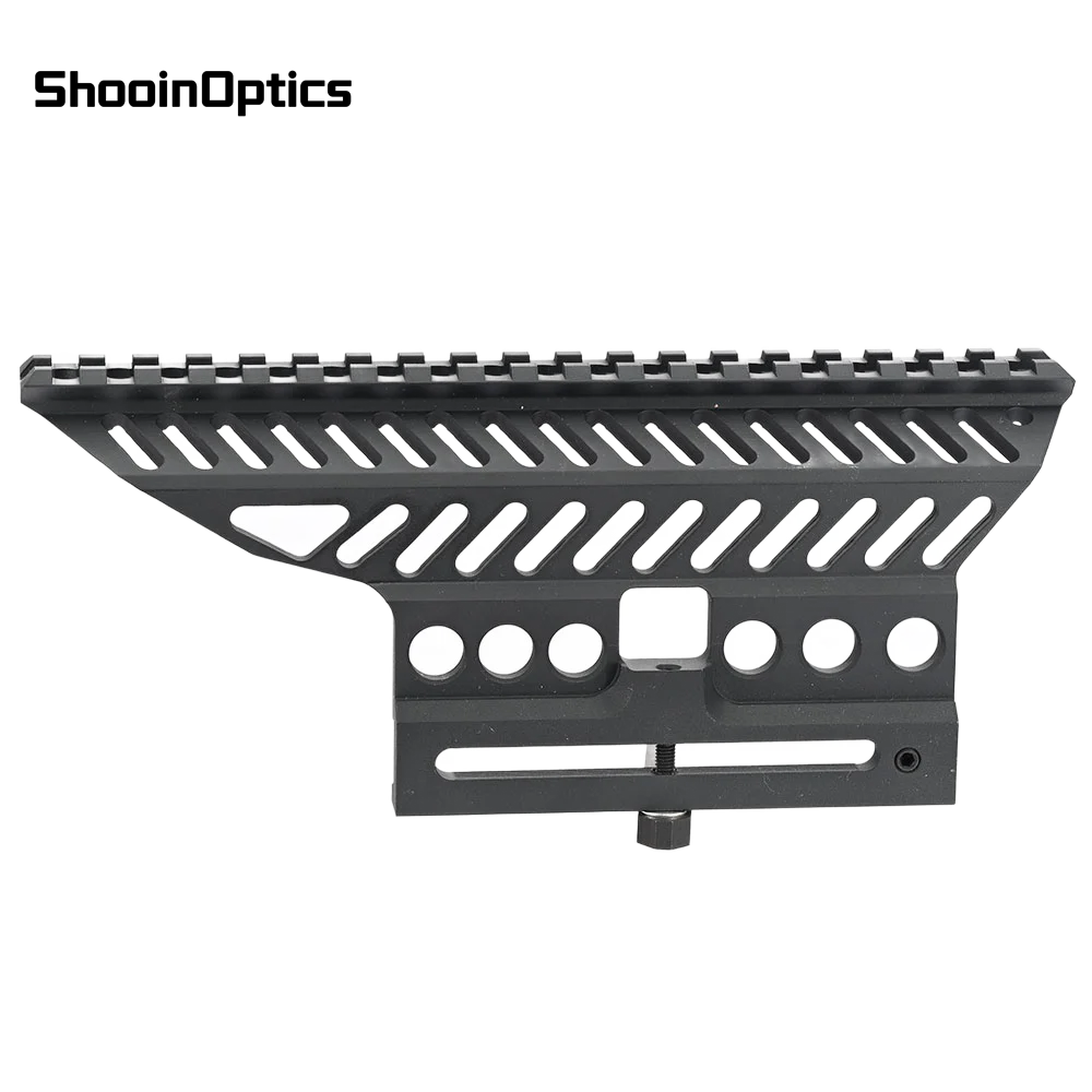 AK Seitenmontage 20mm Picatinny-Schienenbasis Aluminium Taktisches Jagdzubehör