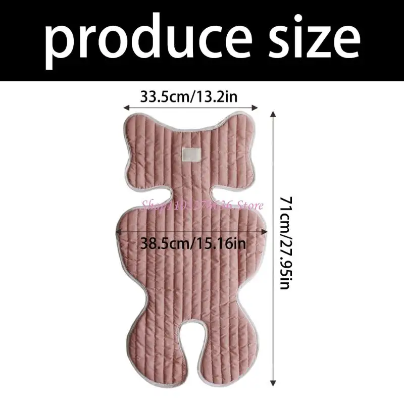 R6FD Baby Strollers Cushion Toddlers Pushchair Liner Summer Pushchair Pad for Baby Pram Carriage Breathable Cushion