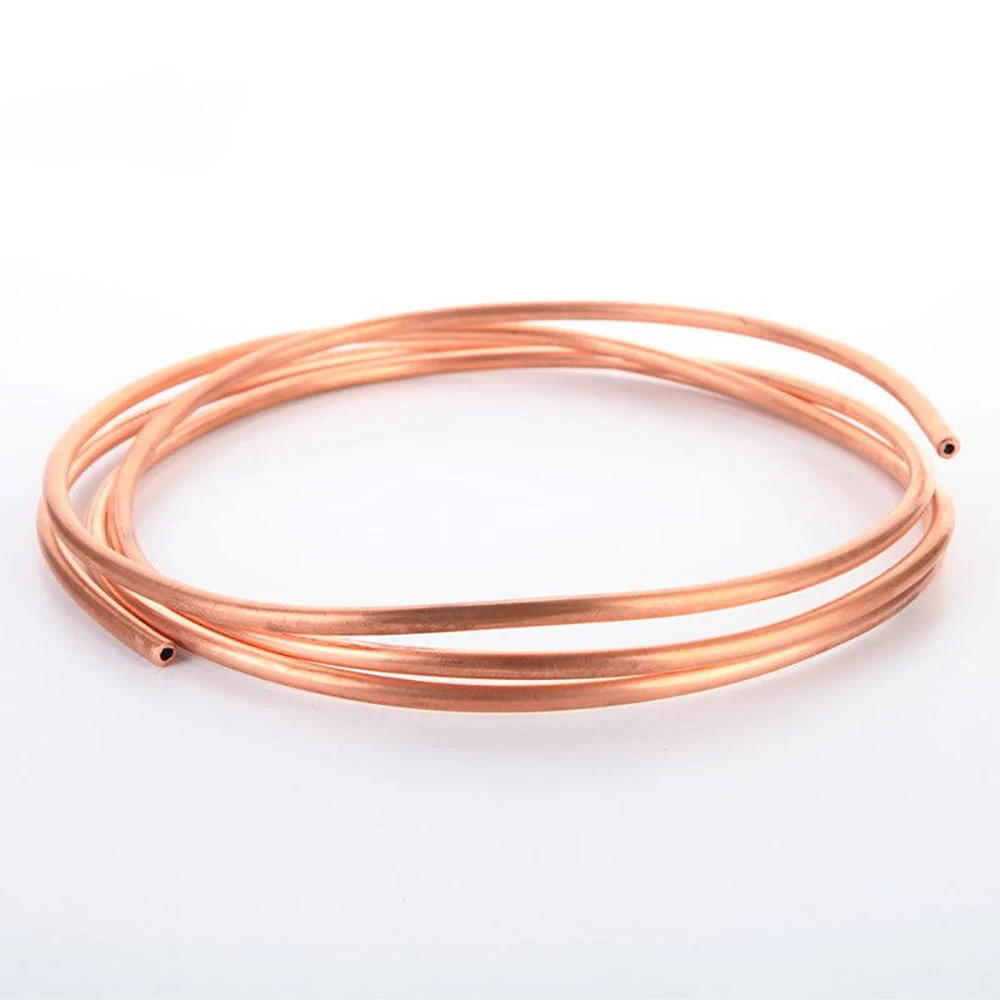 1Meter T2 Copper Coil Tube OD 1.8/6/10/16mm Air Conditioning Copper Tube Soft State Copper Tube Zero Cutting Processing DIY Part