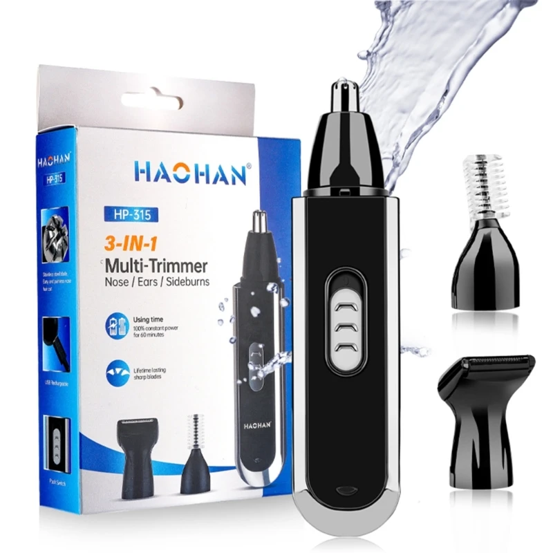 M2ee 3-in-1 wiederauf ladbarer Nasen schneider Barts ch neider für Männer Ohr Augenbrauen Nasen haars ch neider für Nasen ohr Haaren tfernungs maschine