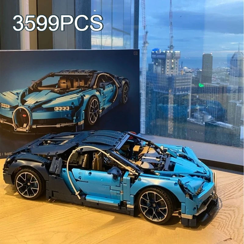3599 pièces Super voiture de course haute technologie Buga 1:8 modèle blocs de construction 42083 briques enfants jouet enfants adultes cadeaux d'anniversaire de noël