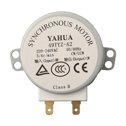 AC 220-240V 4W 50/60Hz Microwave Turntable Synchronous Motor For Air Blower 49TVZ-A2 Microwave Oven Tray Motor