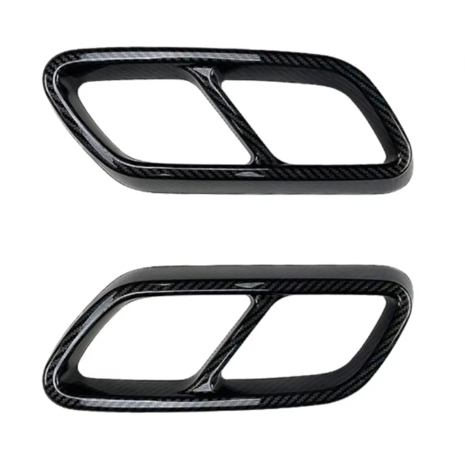 Pair Rear Exhaust Muffler Tail Pipe Cover Trim Replacement Fit For Mercedes‑Benz C‑Class W206 2021 Up 1SET