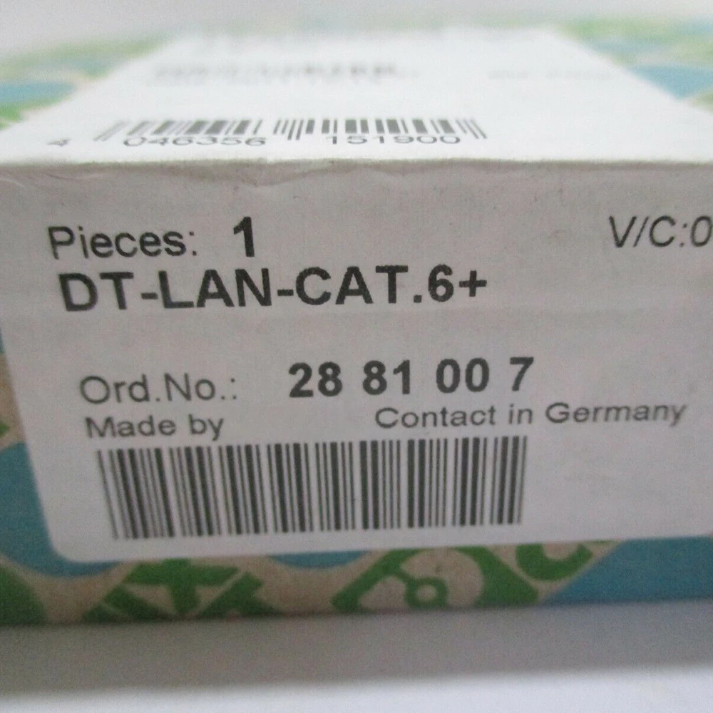 2881007 DT-LAN-CAT.6+ Attachment Plug For Phoenix DIN Rail Mounting For Phoenix Surge Protection For Information Technology